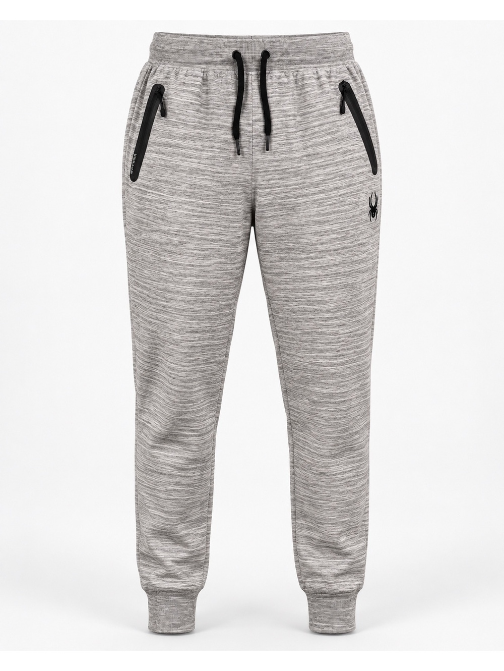 Spyder Active Men’s Gray Jogger Pants Size L Zip Pockets Drawstring